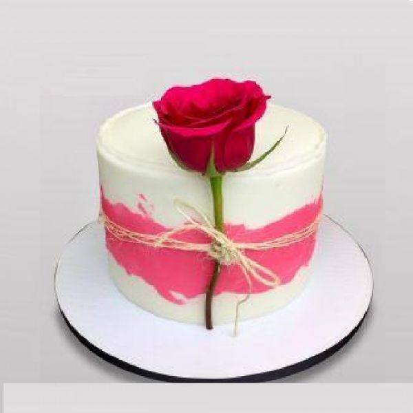 30 Pretty Cake Ideas To Inspire You : Pressed Edible Flower Cake